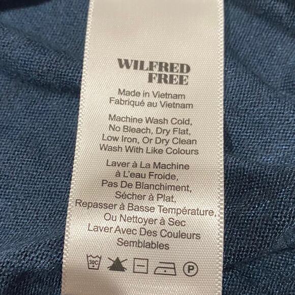 Aritzia Wilfred Free Split Hem Tank Top sz Small Teal - Picture 5 of 8